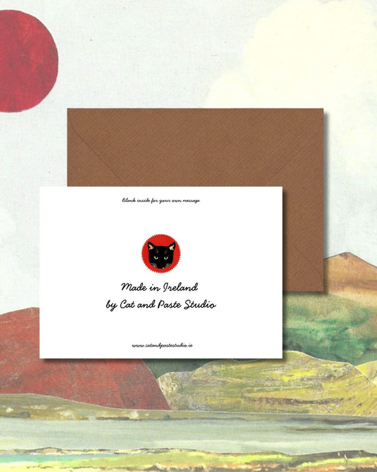 Yellow Landscape Greetings Card