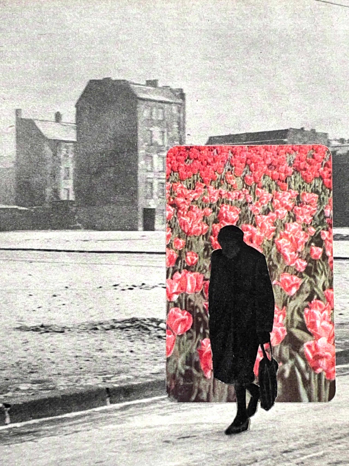 "Walk" Original Collage Art