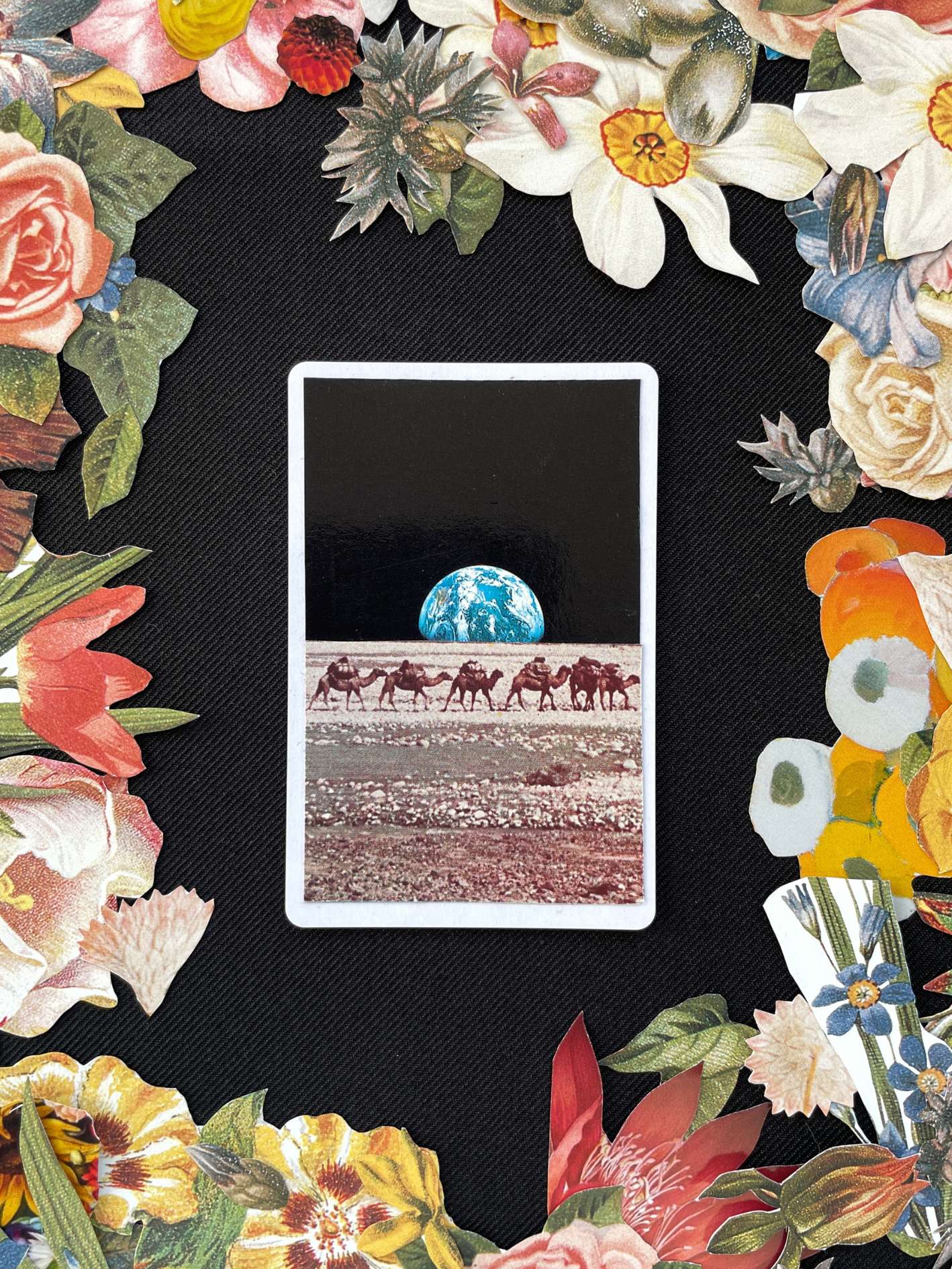 Jack Of Clubs, Original Mini Collage Card