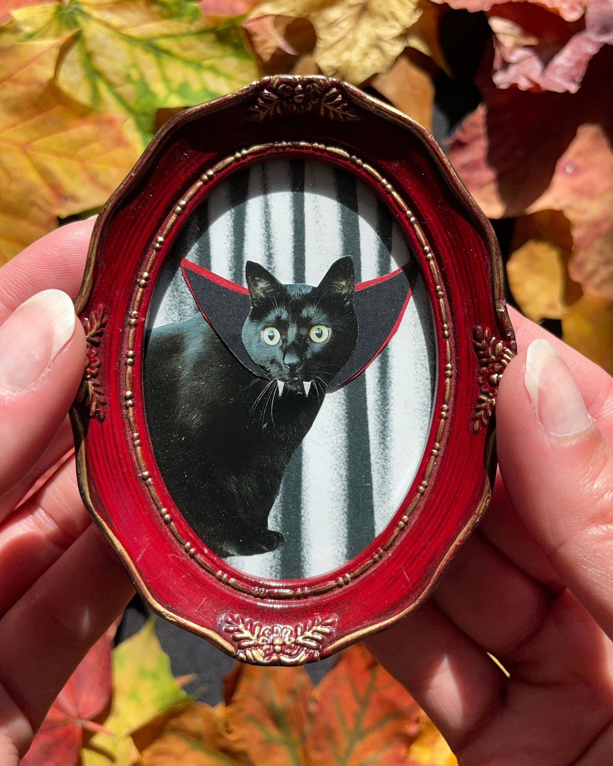 The Dracatula, Original Mini Collage Art
