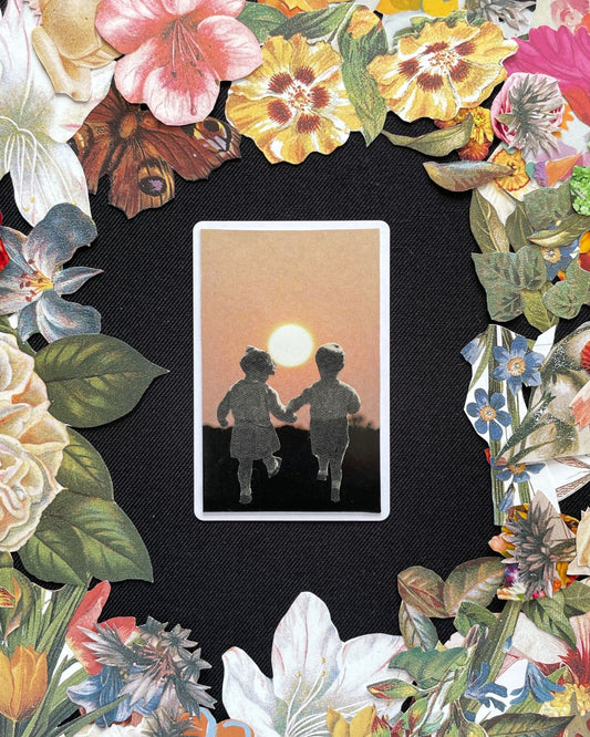 Ace of Spades, Original Mini Collage Card