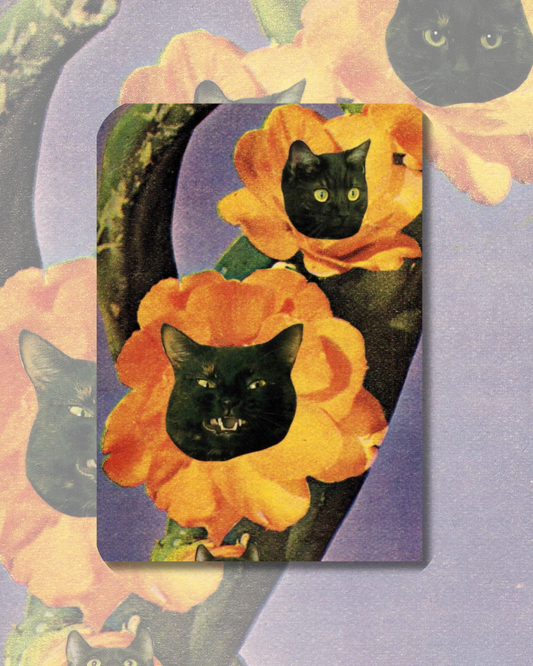 Flower Kitty Sticker no 1