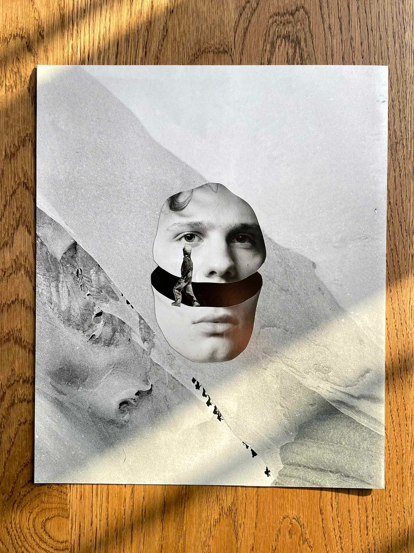 "A Face In The Universe" Original Collage Art