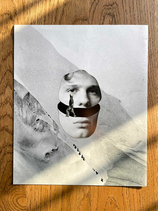 "A Face In The Universe" Original Collage Art