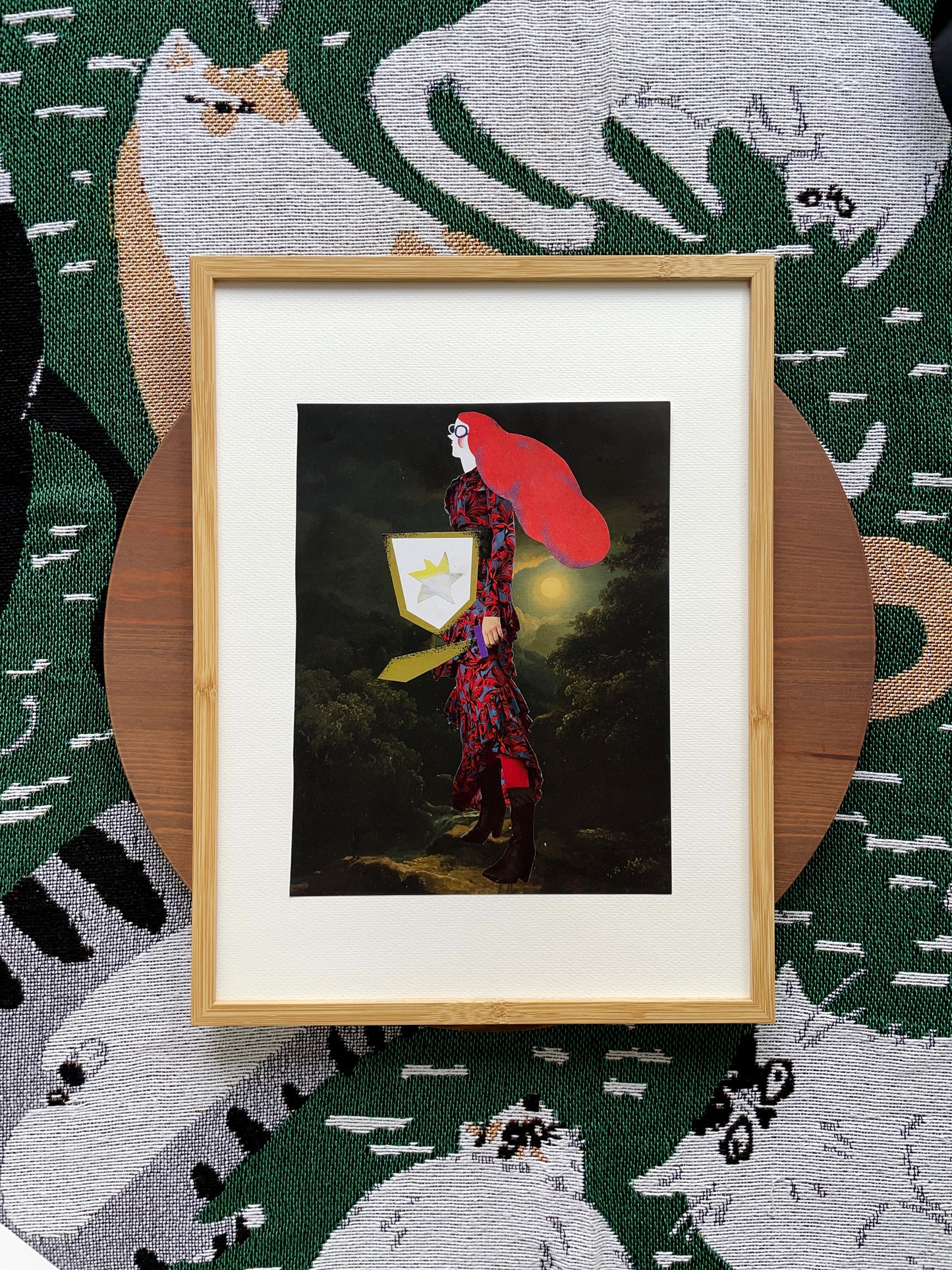 "Cartoon" Original Collage Art