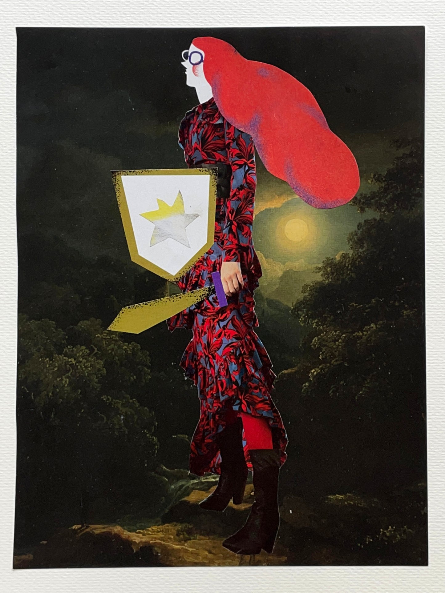 "Cartoon" Original Collage Art