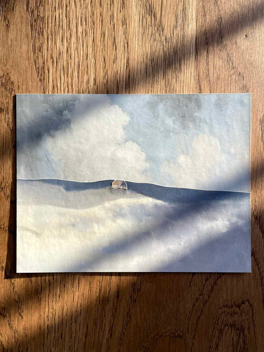 "House in the Clouds" Original Collage Art
