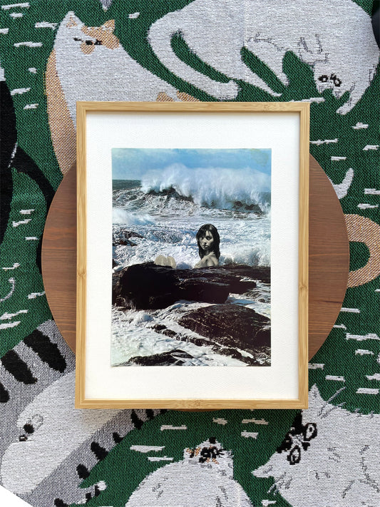 "Bathtime" Original Collage Art