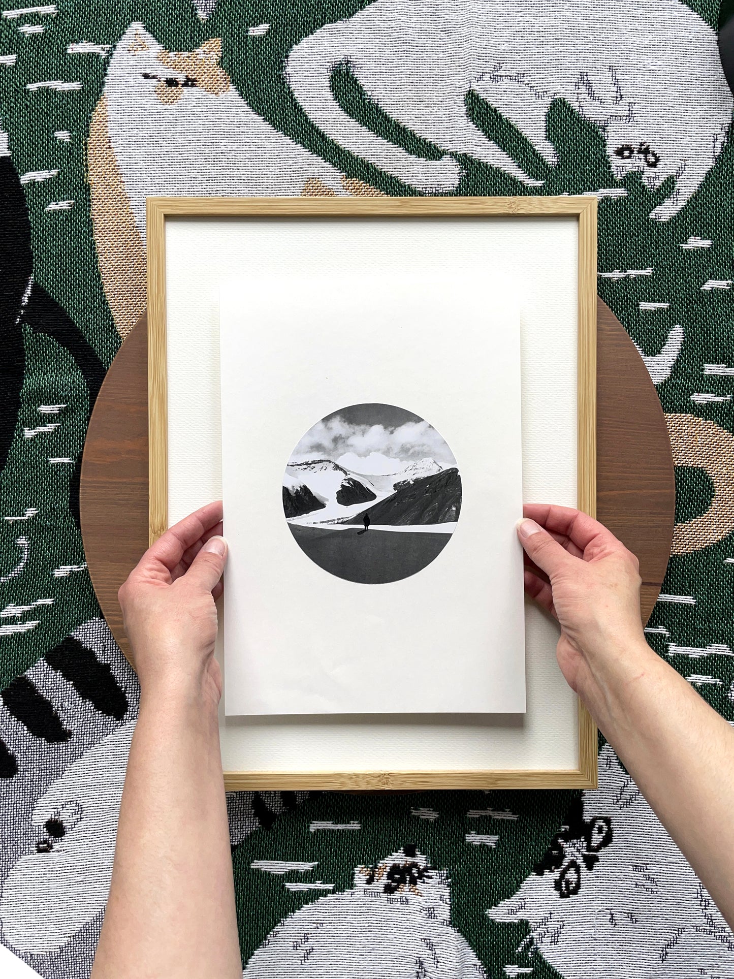 "Lonely Planet" Original Collage Art