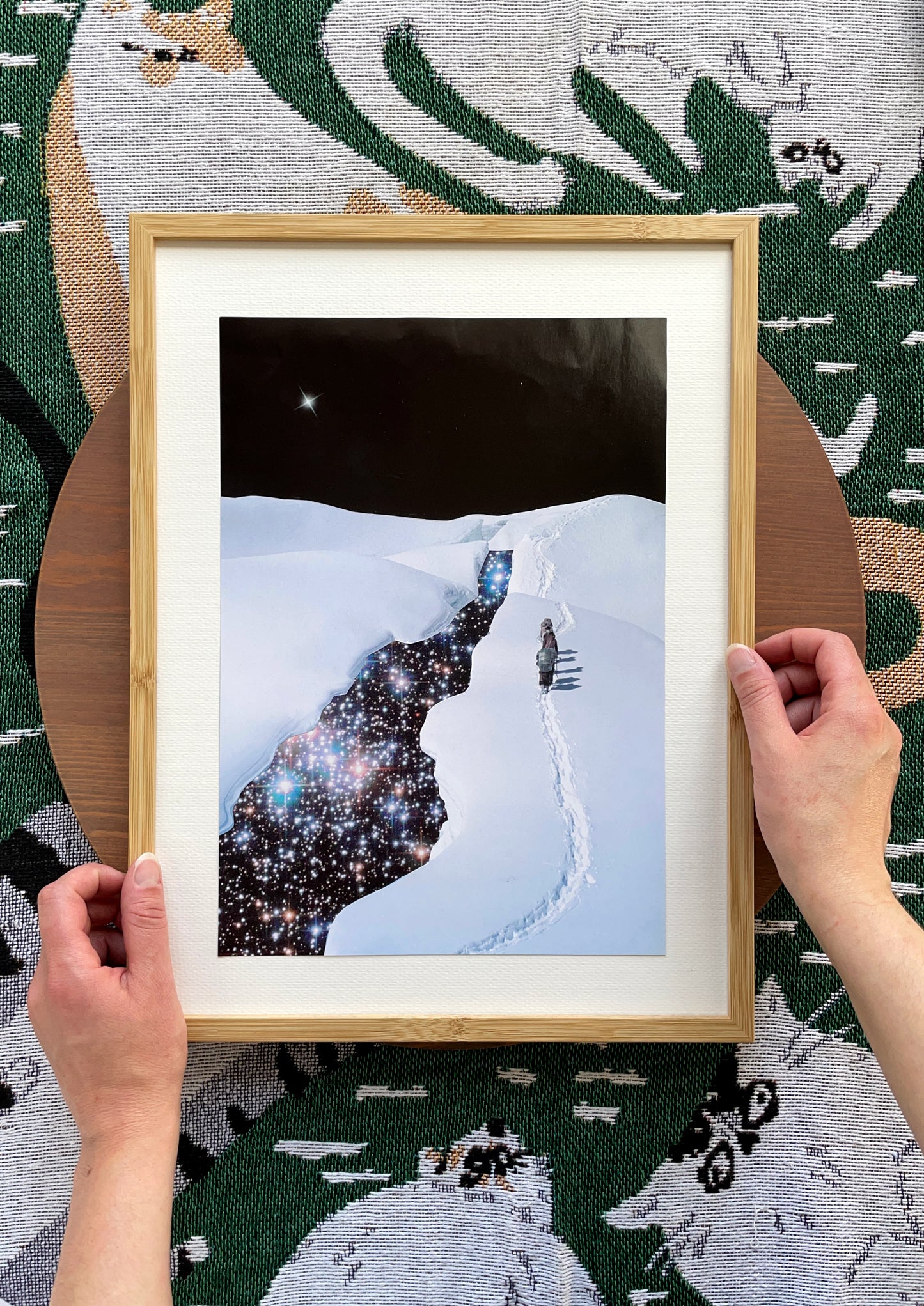 "Freeze" Original Collage Art