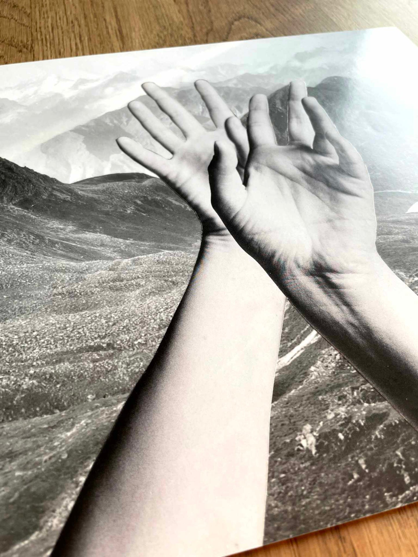 "In the Palm Of Your Hand" Original Collage Art