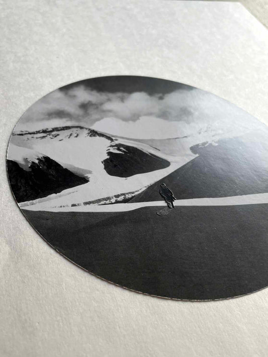 "Lonely Planet" Original Collage Art