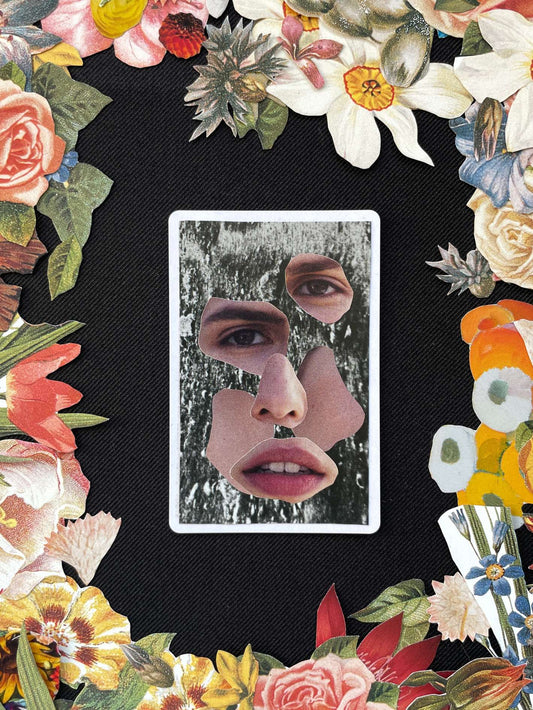 King Of Hearts, Original Mini Collage Card