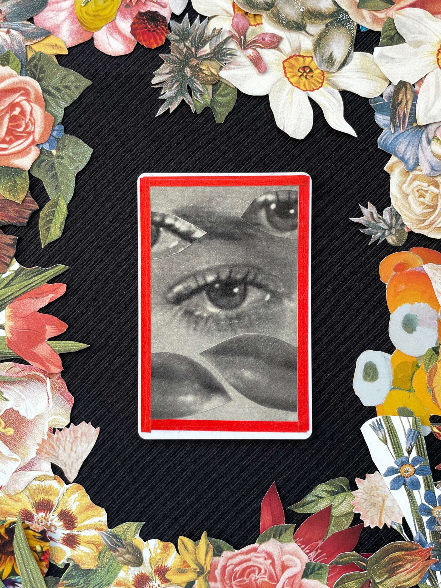 King Of Diamonds, Original Mini Collage Card