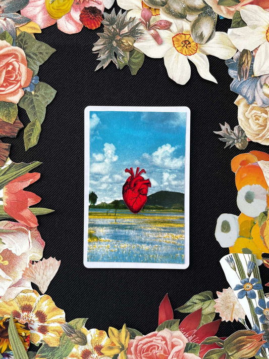 King Of Clubs, Original Mini Collage Card