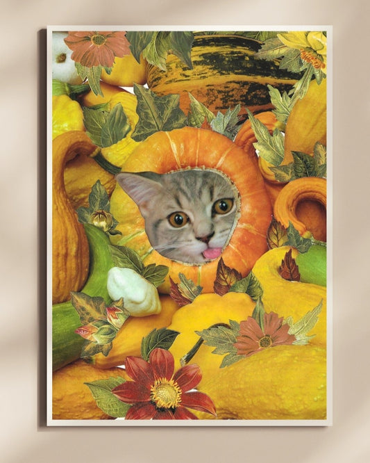 "Pumpkin Kitty" Limited Time Art Print