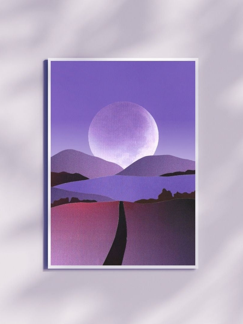"Purple Moon" Art Print
