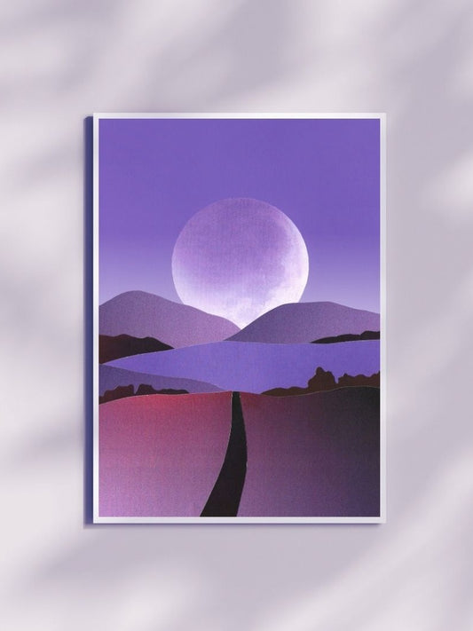 "Purple Moon" Art Print