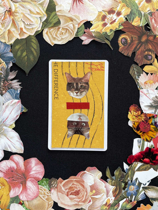 Ace Of Hearts, Original Mini Collage Card
