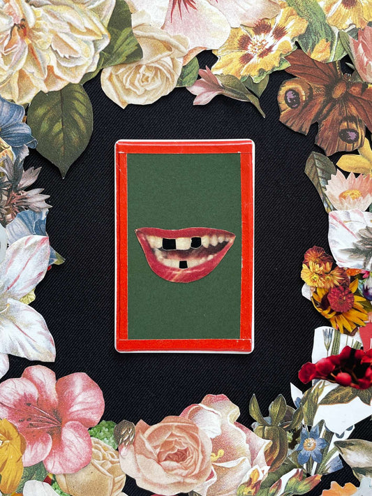 Jack Of Spades, Original Mini Collage Card